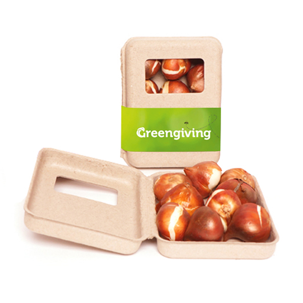 Vinduesaeske med blomsterlog middel